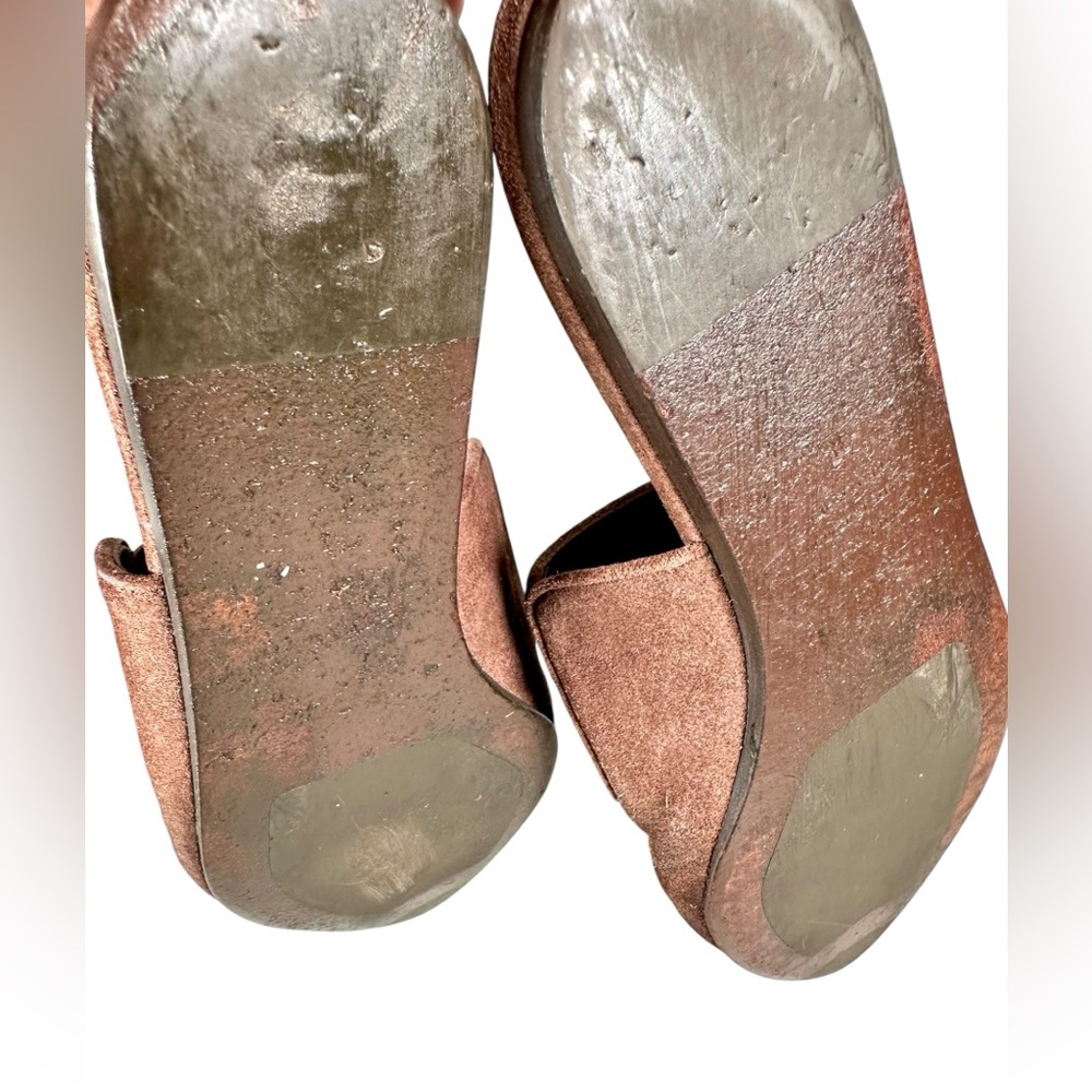 Jenni Kayne Rich Brown Suede Mules US size 8 - Picture 13 of 15